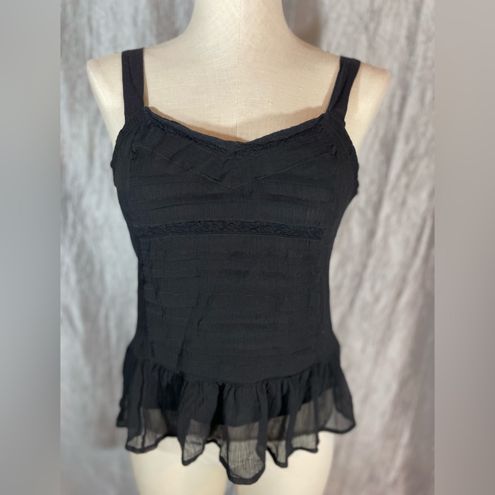 American Eagle beautiful black tank top with liner Medium